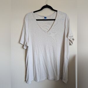 Old Navy Luxe Cream Top Size XXL